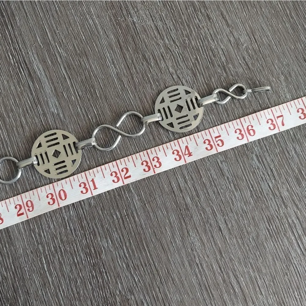 Silver Chain Link Waist Belt 37.5